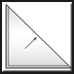 Tasca triangolare trasparente